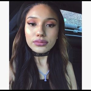 Lilac colored strappy bralette